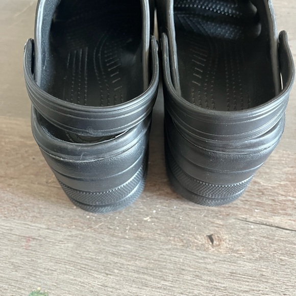 Adult platform Black Clog Shoes with Fun Charms - Picture 4 of 4